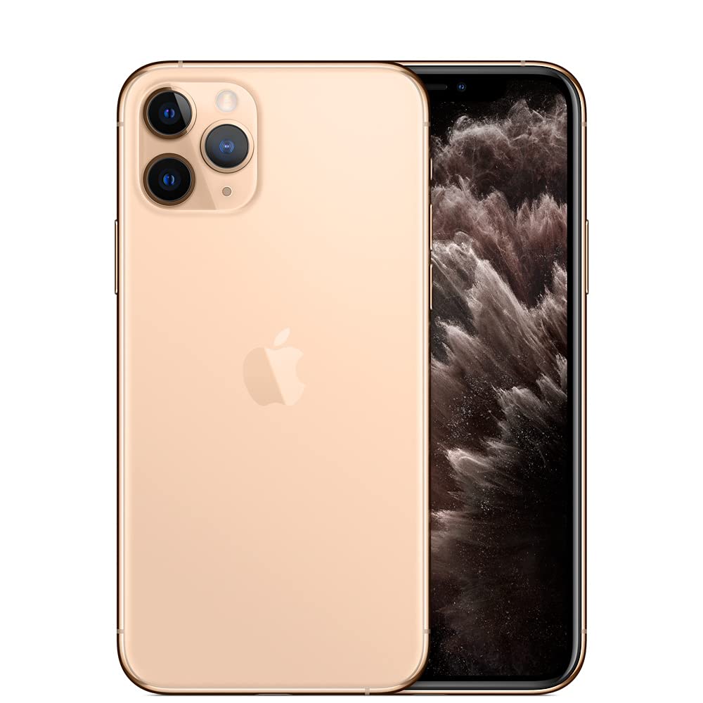 Apple iPhone 11 Pro 64GB Unlocked Smartphone - Gold (Renewed Premium) | 4K Video, Triple Camera, Water Resistant | Perfect for Travel, Photography & Business Use