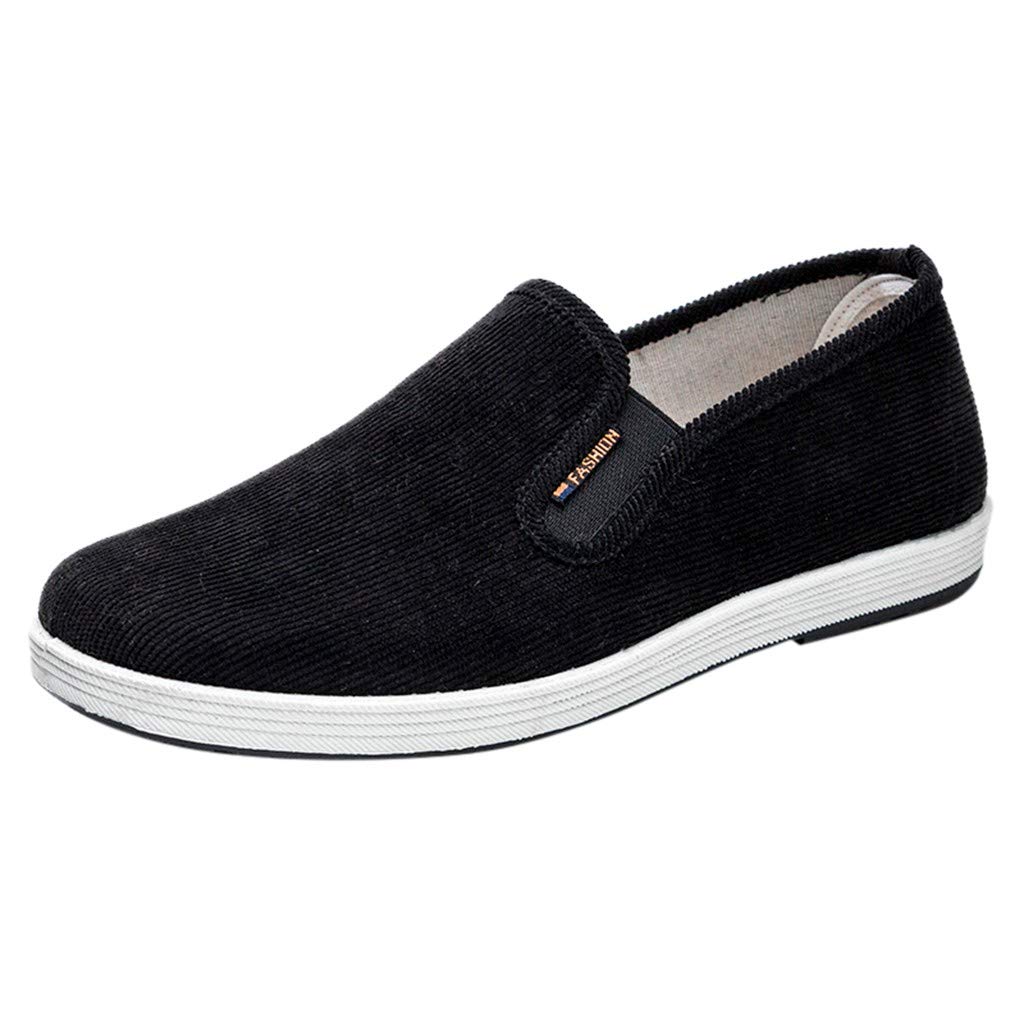 Men's Slip On Canvas Loafers - Lightweight Breathable Casual Sneakers for Comfortable Everyday Wear | Perfect for Walking, Travel & Office