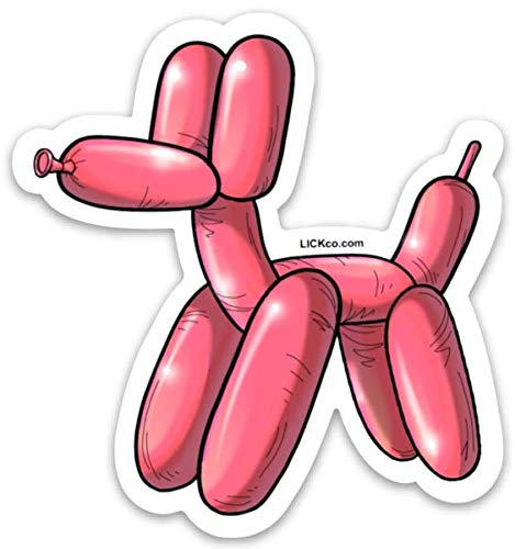 Balloon Dog Stickers (10 Pack) - Waterproof Vinyl Decals for Laptops, Water Bottles, Notebooks & DIY Crafts - Fun Party Favors & Kids Room Decor