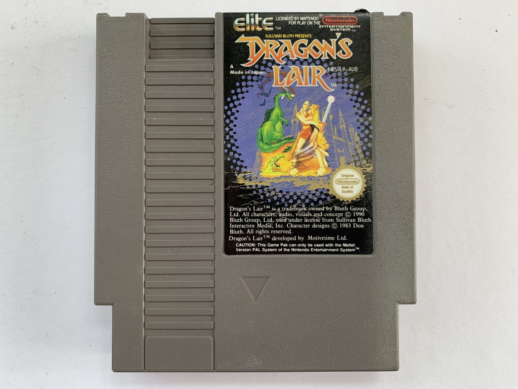 Dragon's Lair Classic Arcade Game Cartridge for Nintendo NES - Retro Gaming Collection & Gift for Gamers