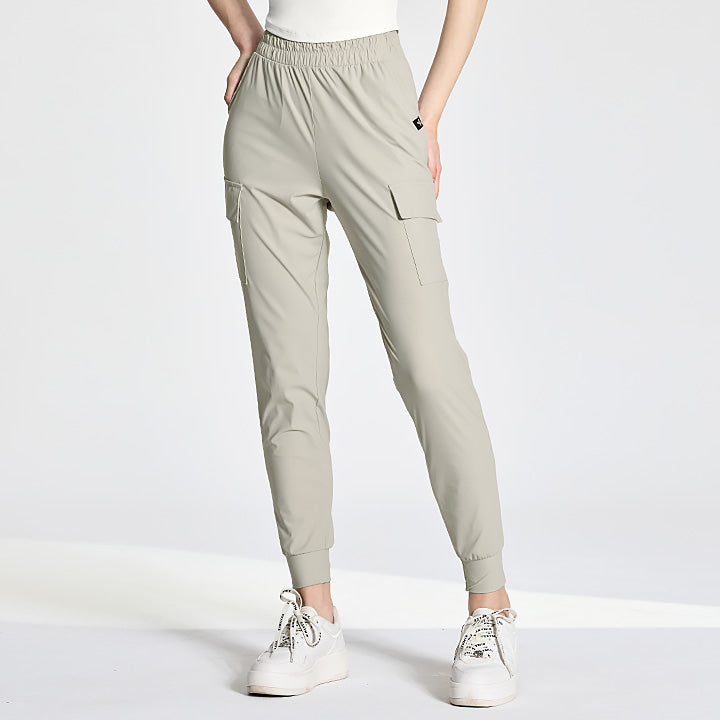 Ice Comfort Cargo Jogger Pants for Men - Lightweight Stretch Athletic Jogging Pants with Pockets - Perfect for Running, Gym, Travel & Lounge Wear