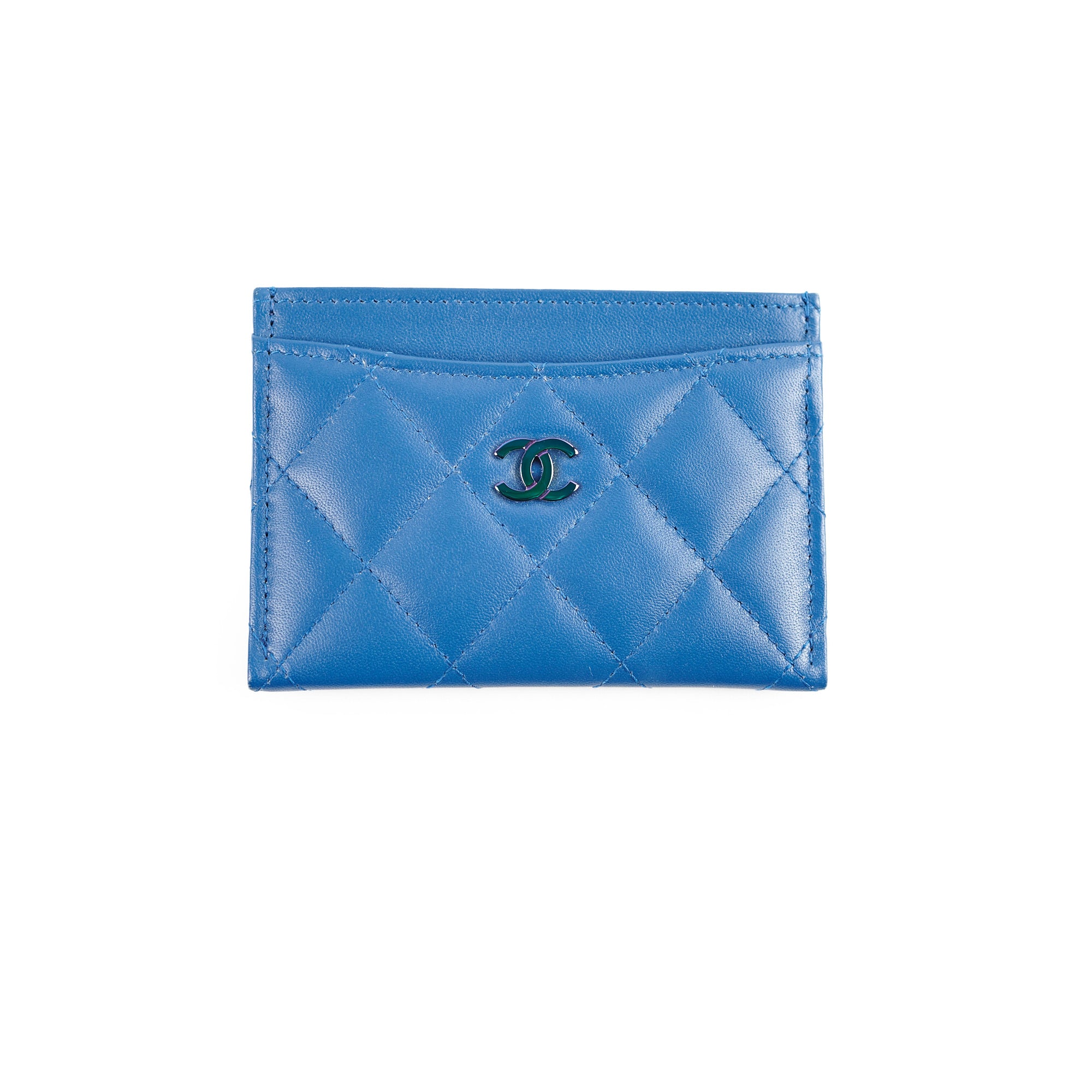 Premium Lambskin Card Holder in Royal Blue - Slim RFID Blocking Wallet for Men & Women - Perfect for Travel, Business, and Everyday Use