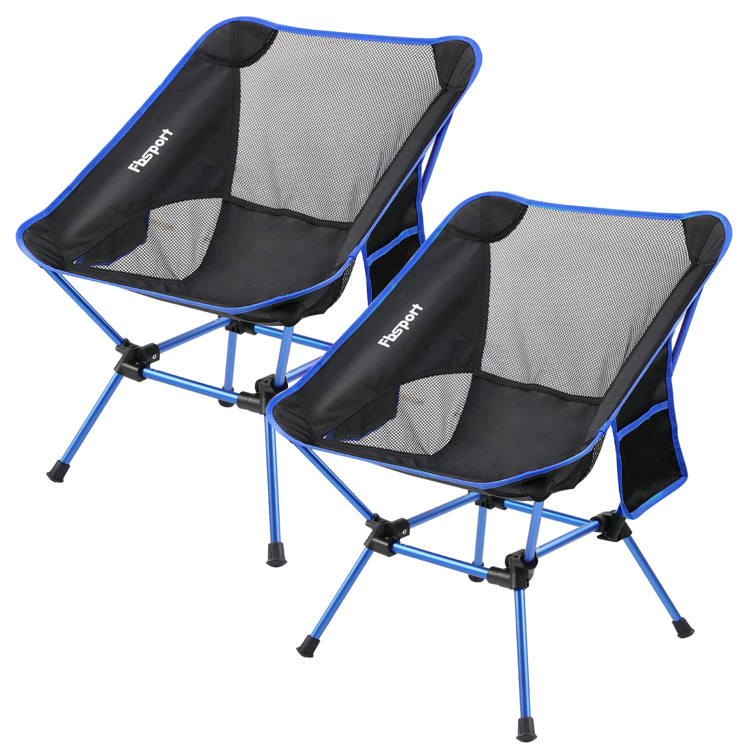 2 Pack Lightweight Portable Camping Chairs - Compact Folding Backpacking Chairs for Adults, Heavy Duty Outdoor Chairs for Camping, Hiking, Beach, Picnic, Travel & Backpacking - Includes Carry Bag for Easy Storage & Transport