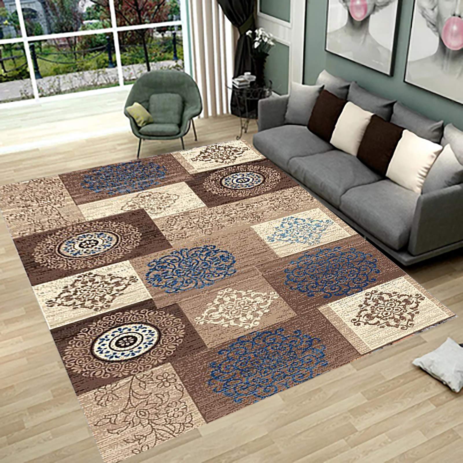 Non-Slip Runner Rug - Washable Polyester Hallway Carpet | Soft Touch Entrance Mat with Custom Length & Cuttable Design | Perfect for Home, Office & High Traffic Areas