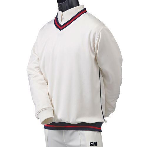 Gunn & Moore Teknik Trimmed Junior Cricket Sweater - Lightweight & Breathable for Youth Cricket Practice & Matches