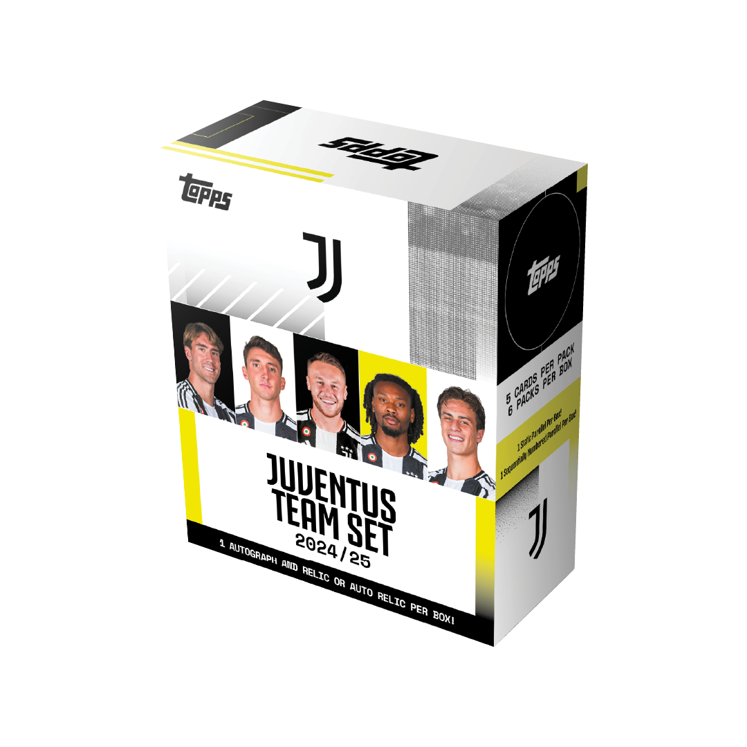 Official Topps Juventus 2024/25 Soccer Team Trading Card Collection - Perfect for Collectors, Fans & Fantasy Sports Enthusiasts
