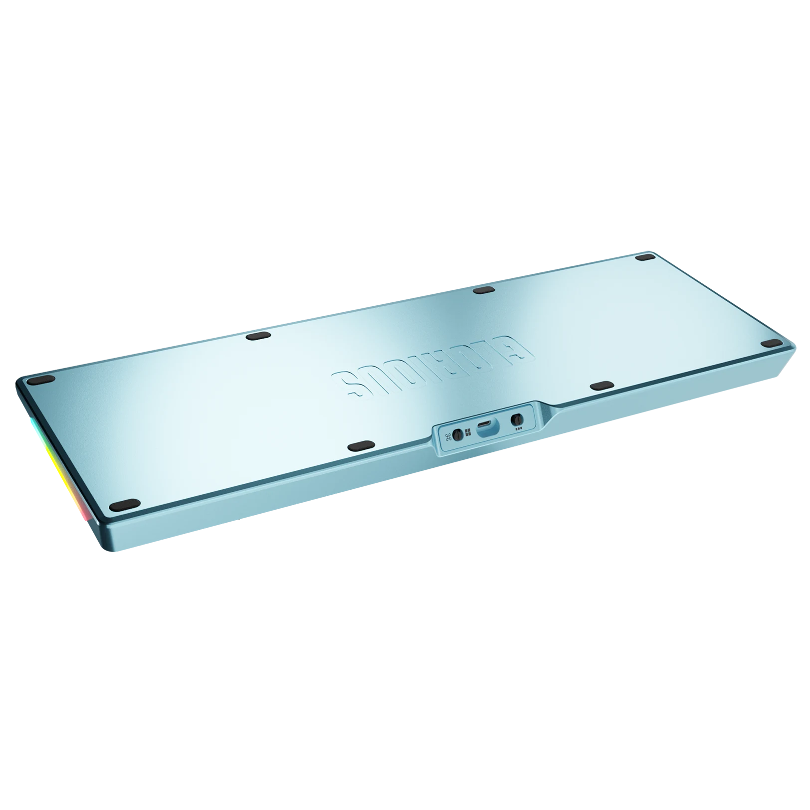 GMMK 3 Mechanical Keyboard Bottom Case - Arctic Blue Metal Replacement Part for Custom Builds | Perfect for PC Gaming, Typing & DIY Keyboard Enthusiasts