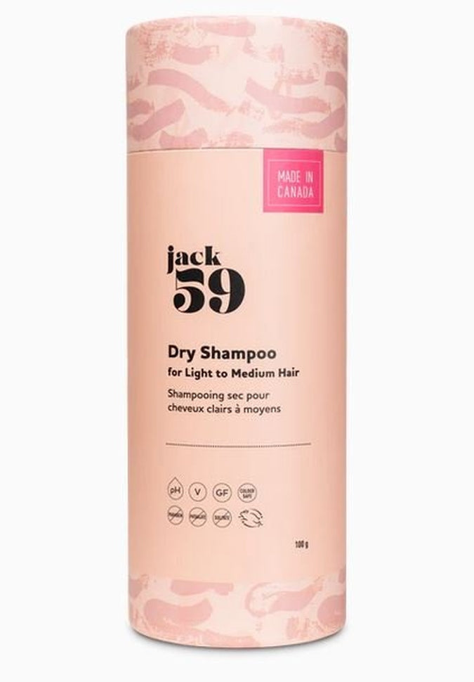 Jack59 Dry Shampoo for Oily Hair - Volumizing & Refreshing Powder Spray - Quick Hair Care Solution for Busy Mornings, Travel & Gym Workouts