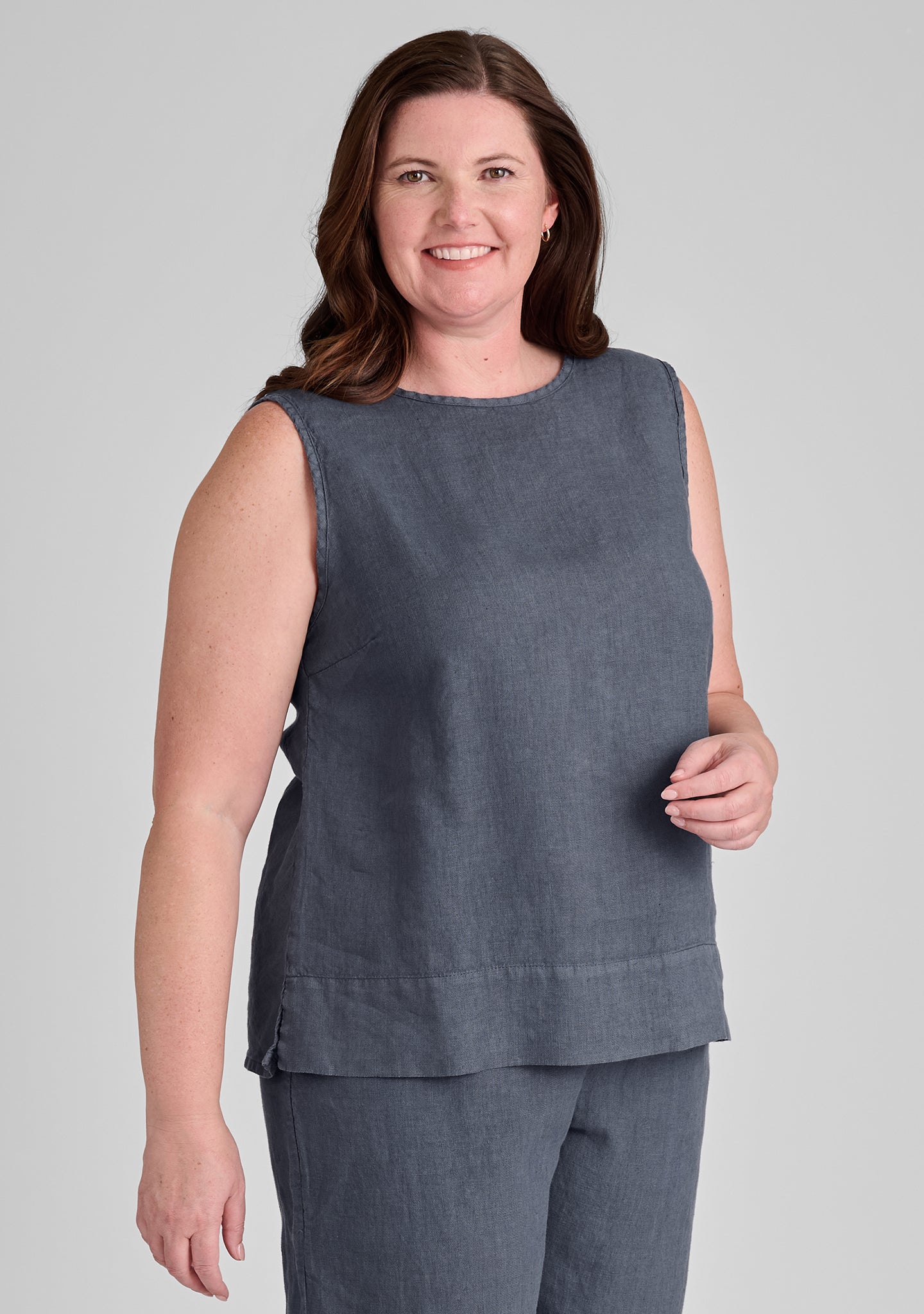 Roadie Top Linen Tank Top for Women - Breathable Summer Casual Wear - Perfect for Beach, Travel & Everyday Outfits