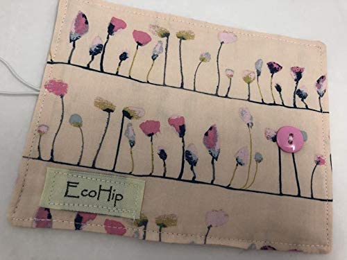 Floral Tea Bag Organizer Wallet Case - Pink Flamingo Design for Tea Lovers | Perfect for Travel, Home & Office Storage | Compact Tea Bag Holder for Herbal, Green & Black Tea Bags