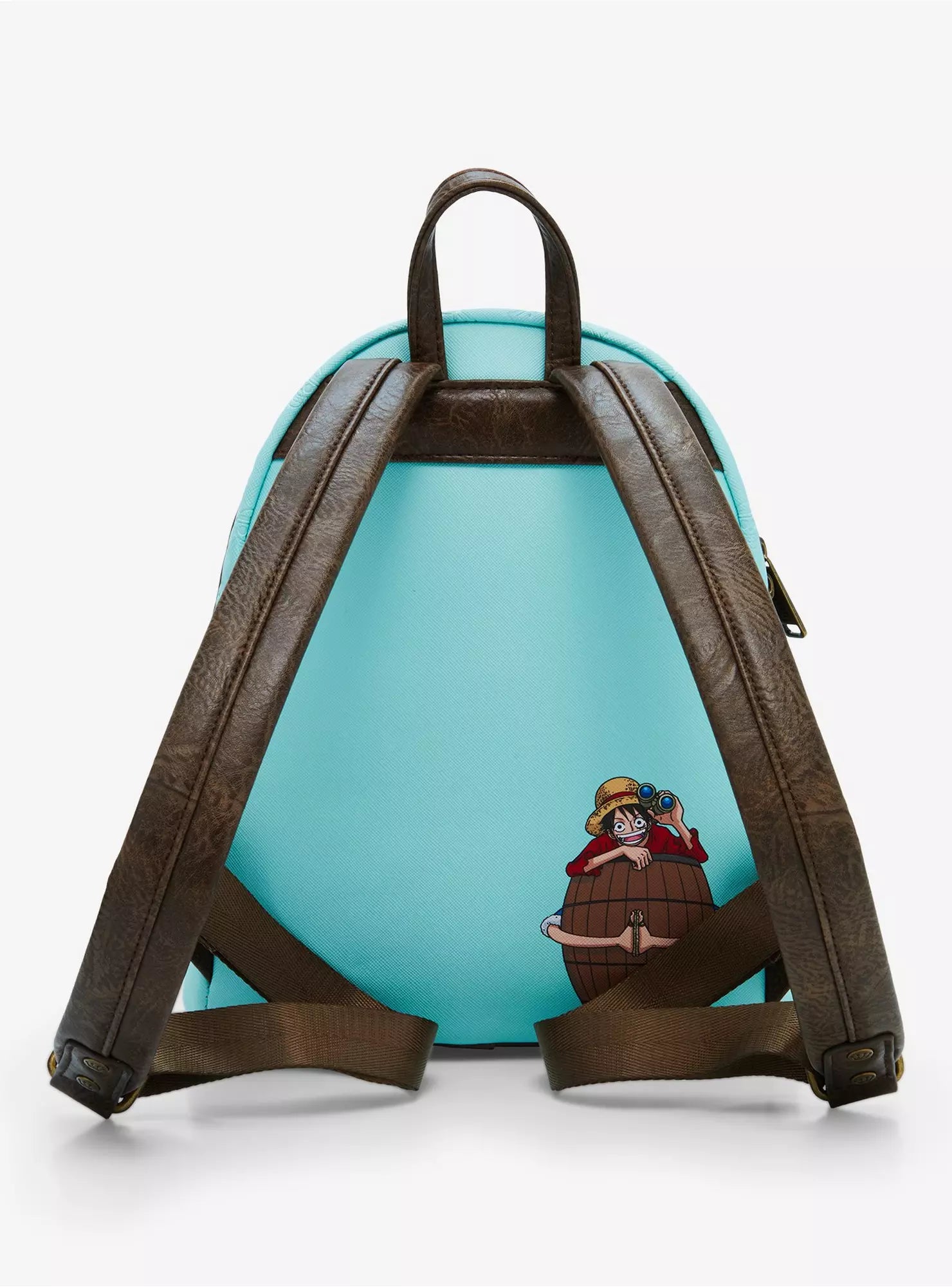 One Piece Anime Luffy Gang Map Mini Backpack for School, Travel & Cosplay - Cute Unisex Daypack for Kids & Adults