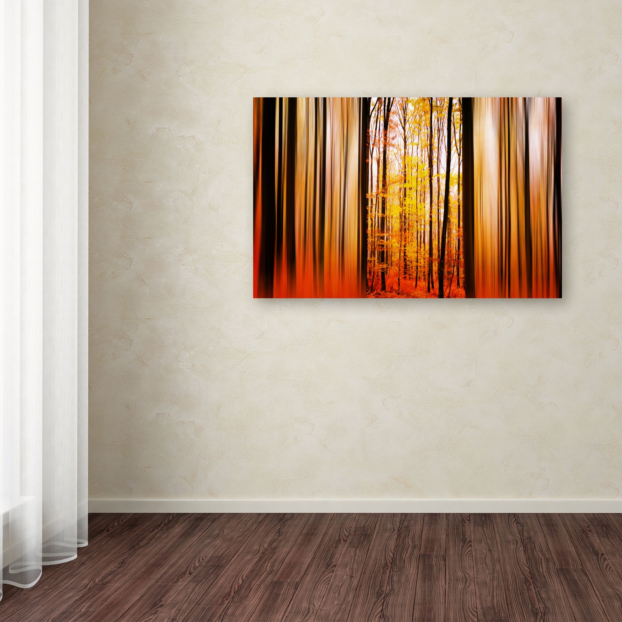 Excited Oxygen Artwork by Philippe Sainte-Laudy - 16x24 Inch Framed Wall Decor - Modern Abstract Painting for Living Room, Bedroom & Office