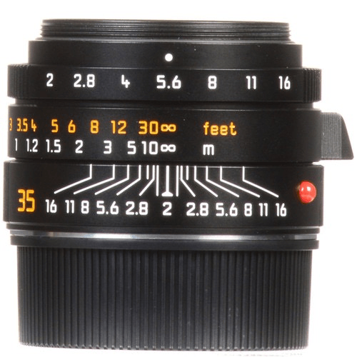 Leica Summicron M 35mm f/2 ASPH Black Lens for Professional Photography - Perfect for Street, Portrait & Travel Photography