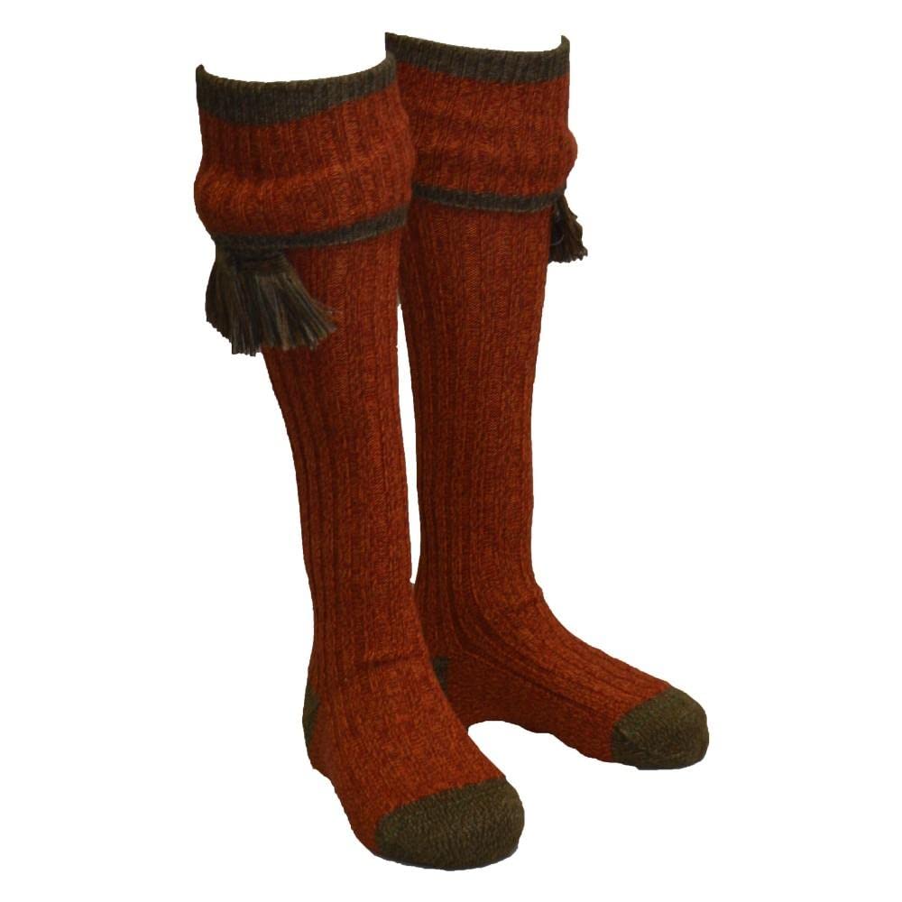 Walker and Hawkes Men's Merino Wool Kyle Shooting Socks with Garter Ties - Warm Hunting & Outdoor Socks for Cold Weather Activities