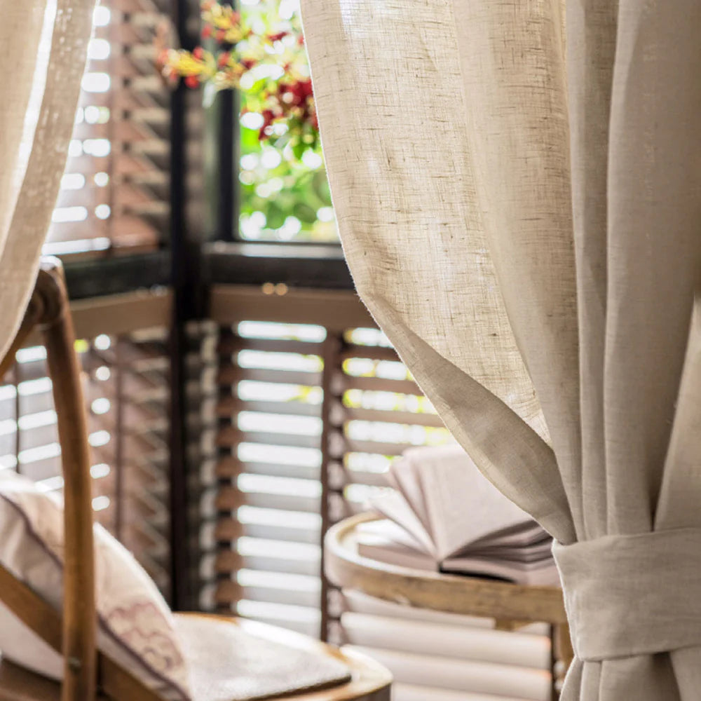 Custom Sheer Pleated Curtains - Lightweight & Breathable Window Drapes for Living Room, Bedroom, Nursery | Dawn Home Decor
