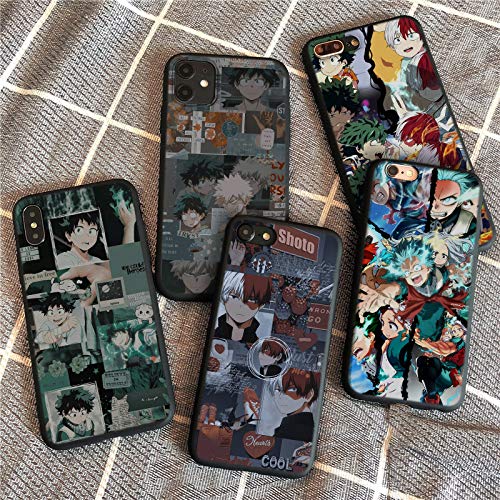 Anime Design Soft Silicone TPU iPhone 12 Pro Max Case with Figure Keychain - Cute & Protective Phone Cover for iPhone 12 Pro Max - Perfect for Anime Fans, Daily Use & Gift Giving