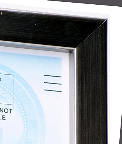 Premium 8.5x11 Inch Stainless Steel Certificate Frames (4-Pack) - Elegant Professional Display for Diplomas, Awards & Achievements - Perfect for Offices, Schools & Home Decor - Self Standing with Hanger