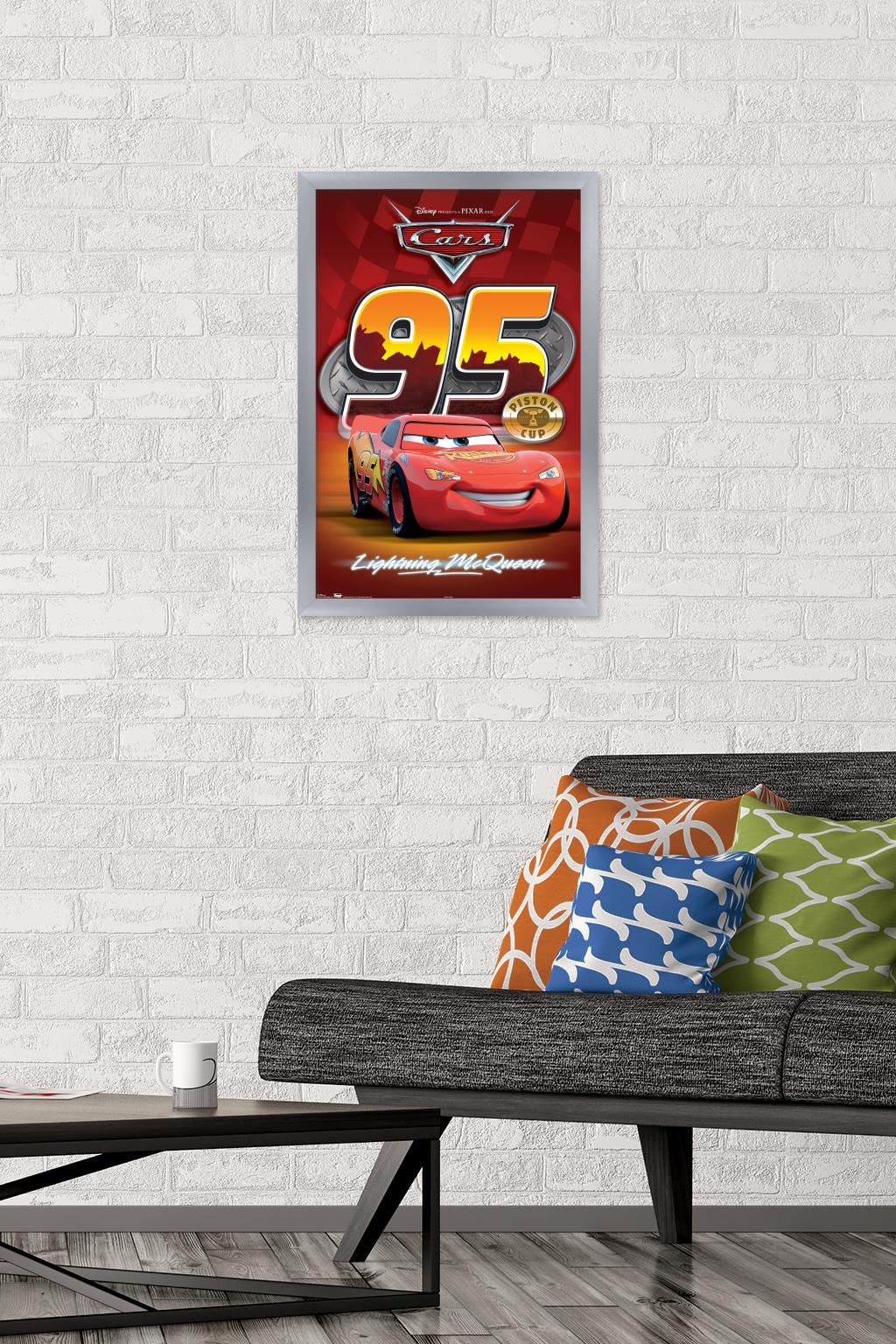 Disney Pixar Cars Lightning McQueen Wall Poster - 14.725