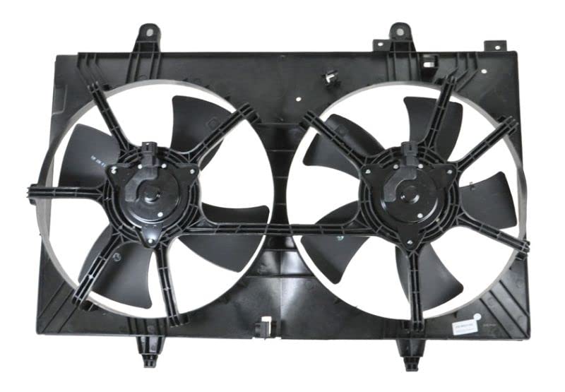 Nissan Murano Radiator Dual Cooling Fan Assembly - Compatible with 2003-2007 Models (Part# NI3115124) | Replacement for Overheating Issues | Perfect for Summer Driving & Heavy Traffic Conditions