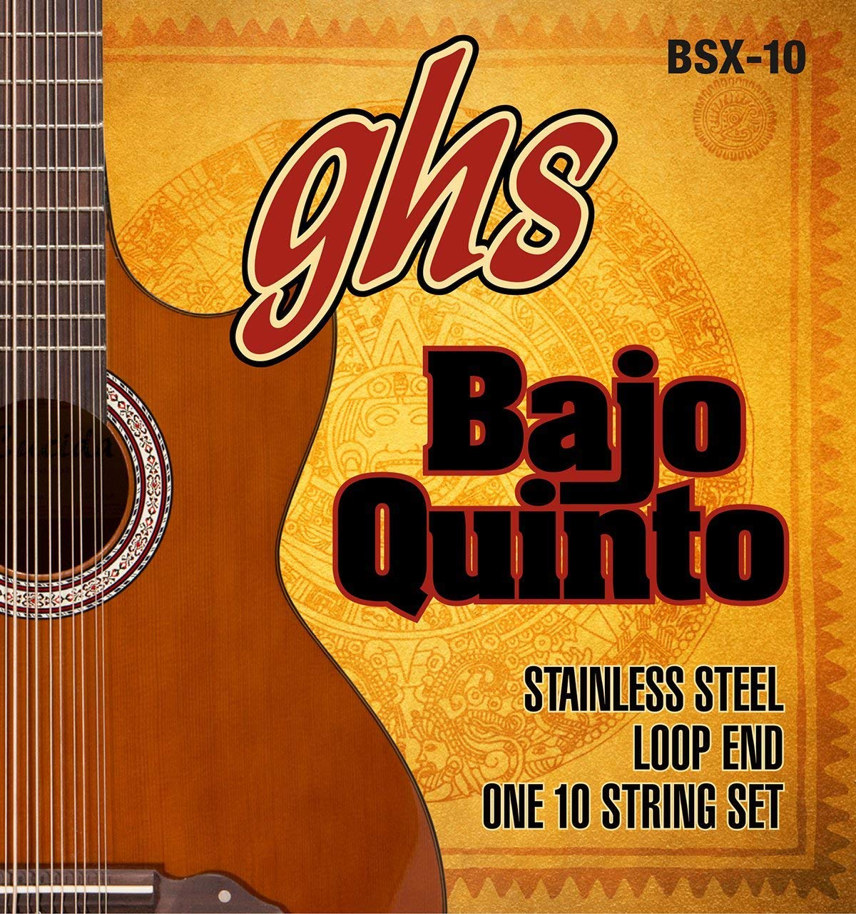 BSX-10 Stainless Steel Bajo Quinto Strings - Loop End for Professional Mexican Music Performance | Perfect for Mariachi, Norteño & Traditional Latin Bands
