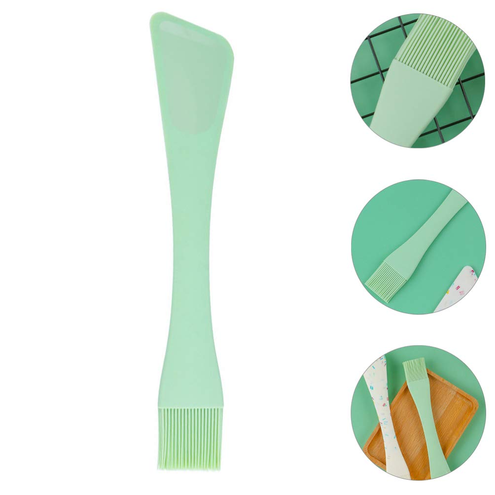 Dual Head Silicone Spatula & Oil Brush - 2-in-1 Baking Tool for Cake Decorating, Dough Scraping, Cream Spreading - Perfect for Kitchen, Baking & Cooking Essentials