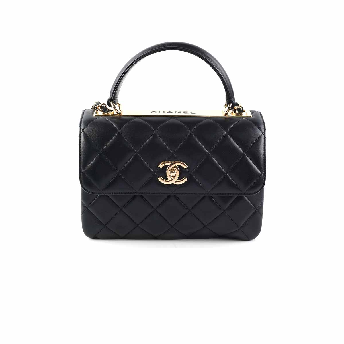 Chanel Quilted Trendy CC Small Black Leather Shoulder Bag - Luxury Designer Handbag for Women, Perfect for Date Night & Evening Events