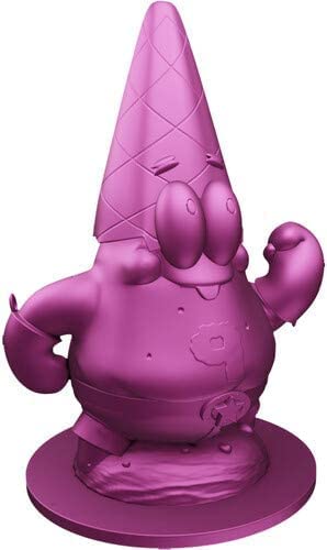 Spongebob Squarepants Exclusive Pink Chrome Patrick-Man PVC Garden Gnome – Fun Outdoor Decor for Lawn, Garden & Patio