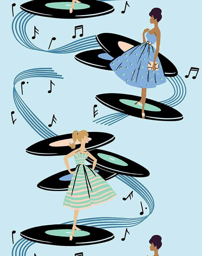 Barbie™ Galaxy Records Wallpaper - Space-Themed Peel and Stick Wall Decor for Kids' Rooms & Playrooms - Perfect for Bedroom, Nursery, and DIY Home Decor Projects