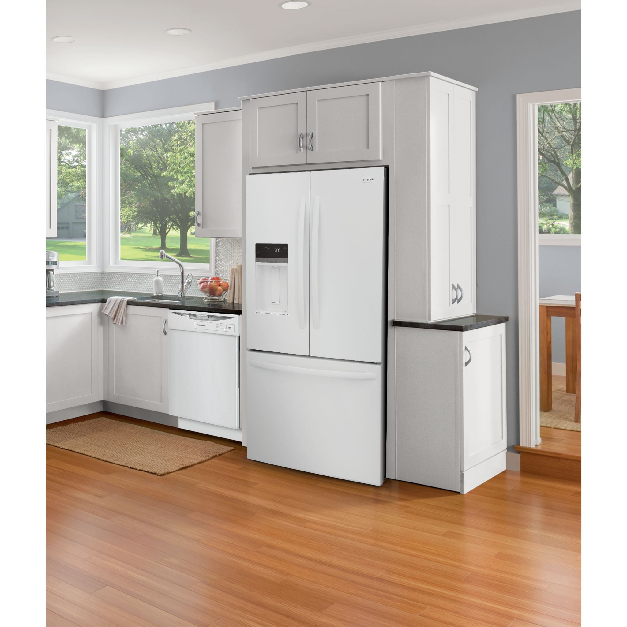 Frigidaire FRFS2823AW 36 Inch French Door Refrigerator with Ice Maker - Energy Star Certified White Fridge for Kitchen & Home