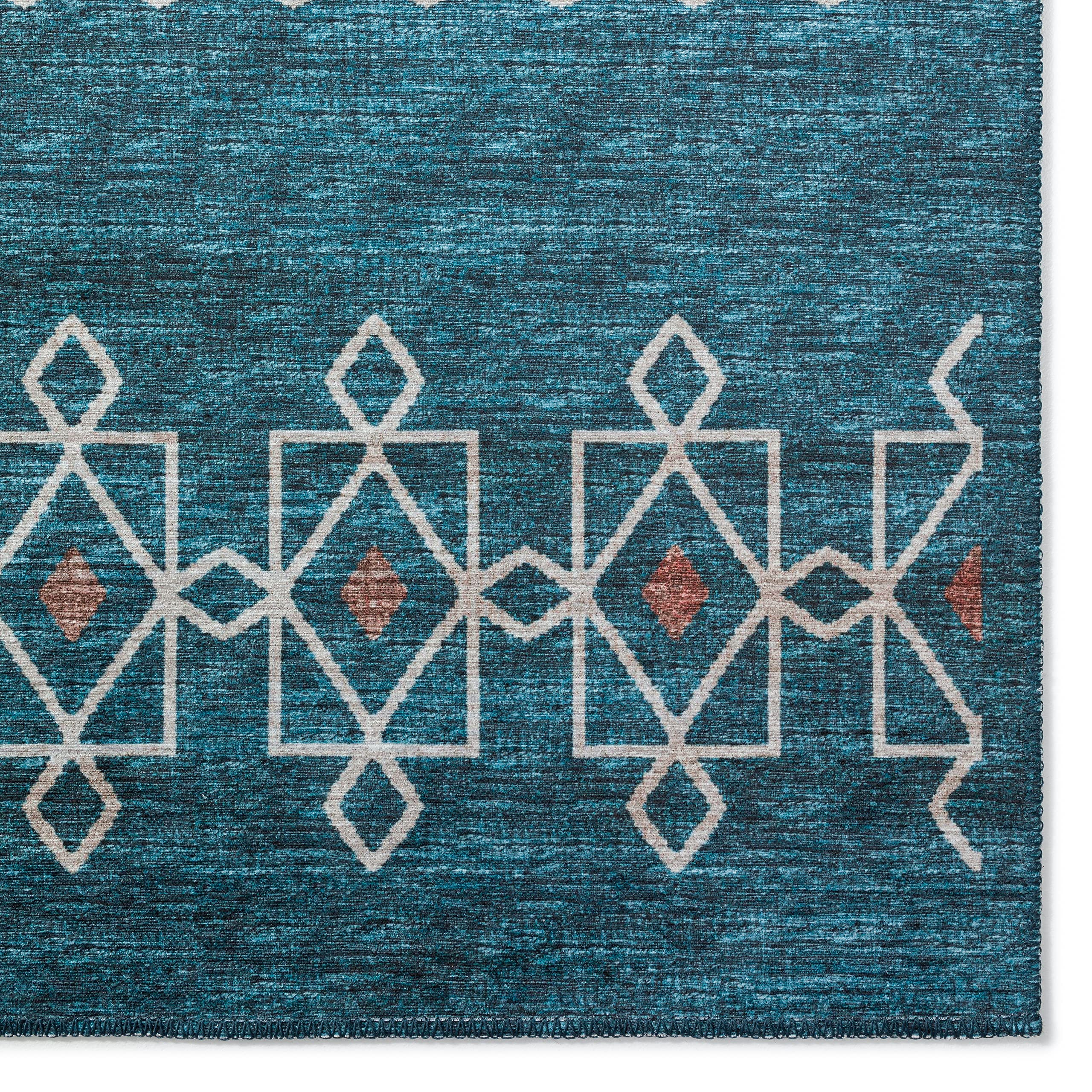 Addison Rugs Yuma AYU33 Blue 8' x 8' Square Area Rug - Soft & Durable for Living Room, Bedroom, or Office Decor