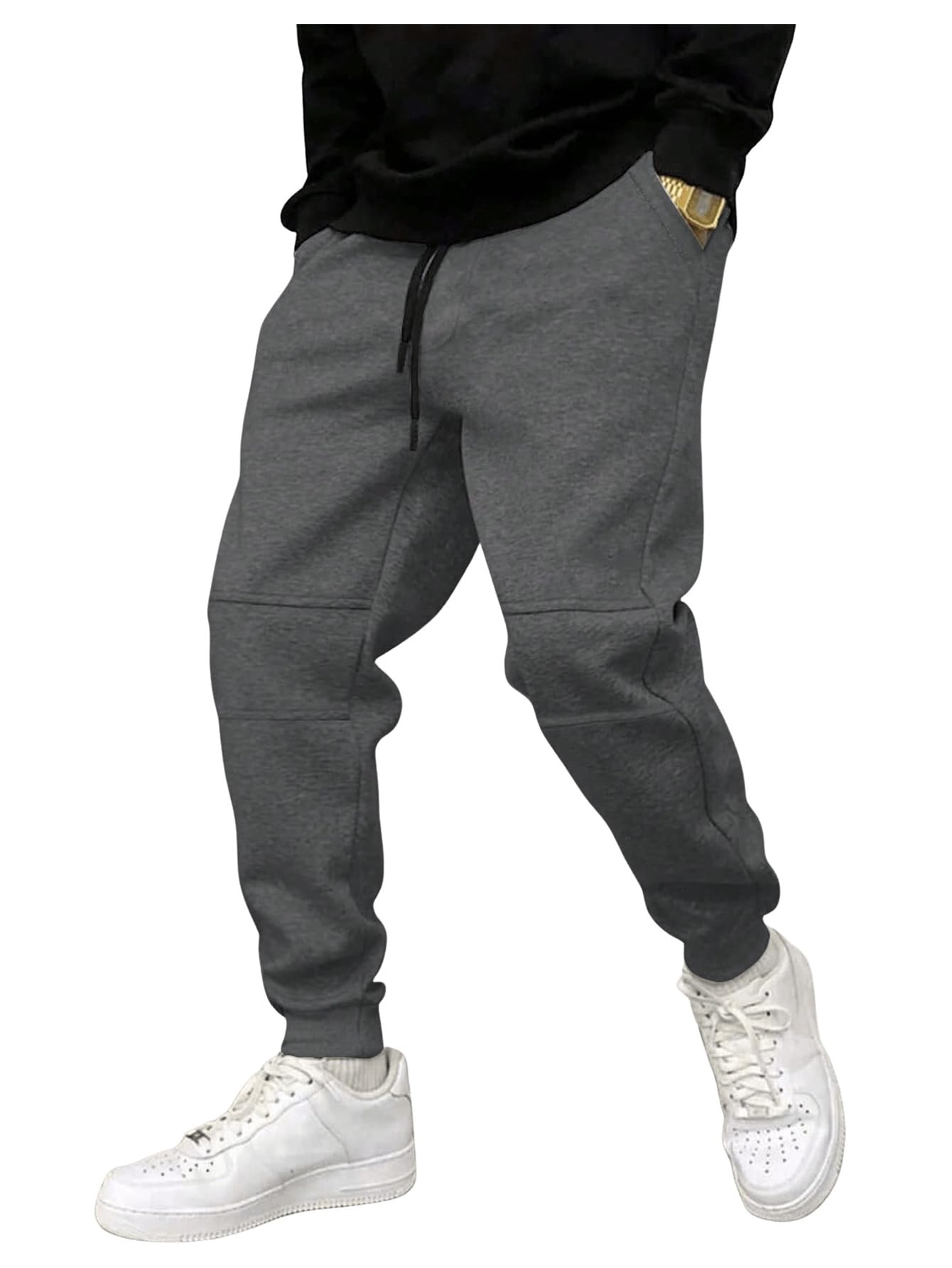 Floerns Men's Casual Graphic Print Sweatpants Joggers with Drawstring Waist & Pockets - Comfortable Lounge Pants for Home, Gym, and Outdoor Activities