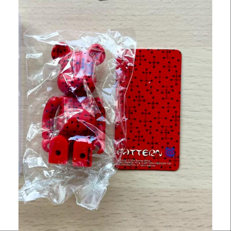 Bearbrick Series 9 Secret PATTERN Eames Acupuncture Red 100% Collectible Figure - Perfect for Anime Fans, Streetwear Enthusiasts & Home Decor Display
