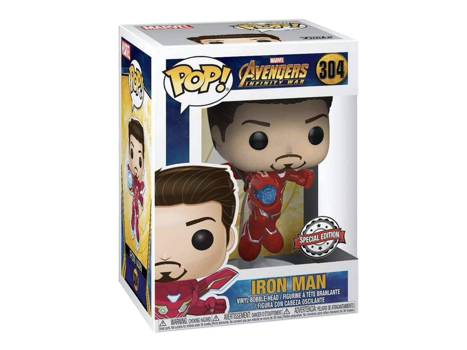 Funko Pop! Marvel Iron Man Unmasked Exclusive Collectible Vinyl Figure - Perfect for Marvel Fans, Comic Book Lovers & Home Office Display