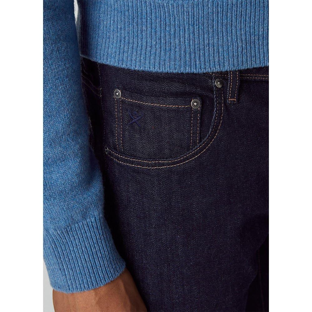 Hackett London Men's Rinse Wash Denim Jeans - Slim Fit Stretch Comfort for Casual & Business Wear | Perfect for Office, Travel & Everyday Use