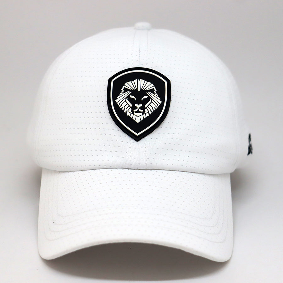 VT Shield Future Looks Bright White Velcro Performance Perforated Hat - Breathable Adjustable Baseball Cap for Running, Golf & Outdoor Activities