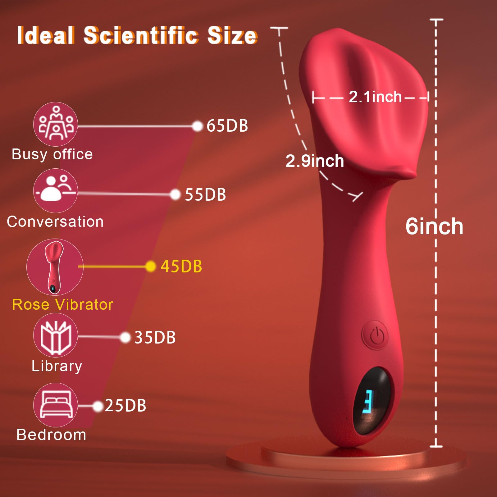 9-Speed Vibrating Wand for Women - 3-in-1 Clitoral, Vaginal & Nipple Stimulator with LCD Display | Rechargeable Adult Sex Toy for Solo Play & Couples | Enhance Intimacy & Female Pleasure in Bedroom & Travel