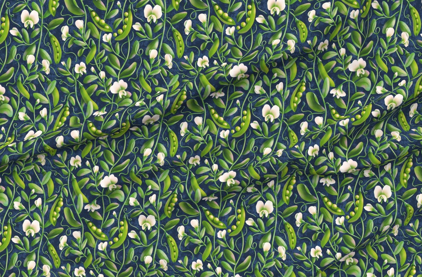 Fresh Garden Vegetables Printed Satin Fabric Fat Quarter - Premium Spoonflower Fabric for Sewing, Apparel, Lining, Fashion Blankets & Home Decor - Perfect for DIY Crafts, Quilting, and Home Decoration Projects