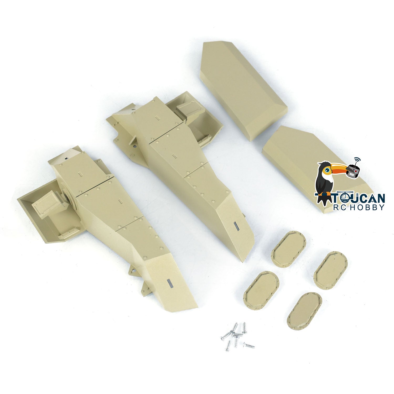 1/16 Heng Long RC Tank M1A2 Abrams 3918 Metal Decorative Parts - Painted Military Vehicle Accessories for Radio Controlled Armored Model | Perfect for Tank Enthusiasts & Collectors | Enhance Your RC Tank Display & Battles