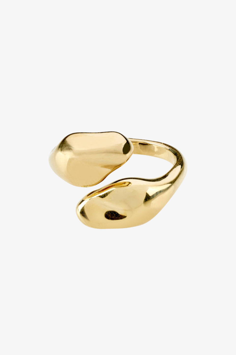 Recycled Gold Plated Adjustable Ring for Women - Eco-Friendly Fashion Jewelry - Perfect for Everyday Wear, Gift Giving & Special Occasions