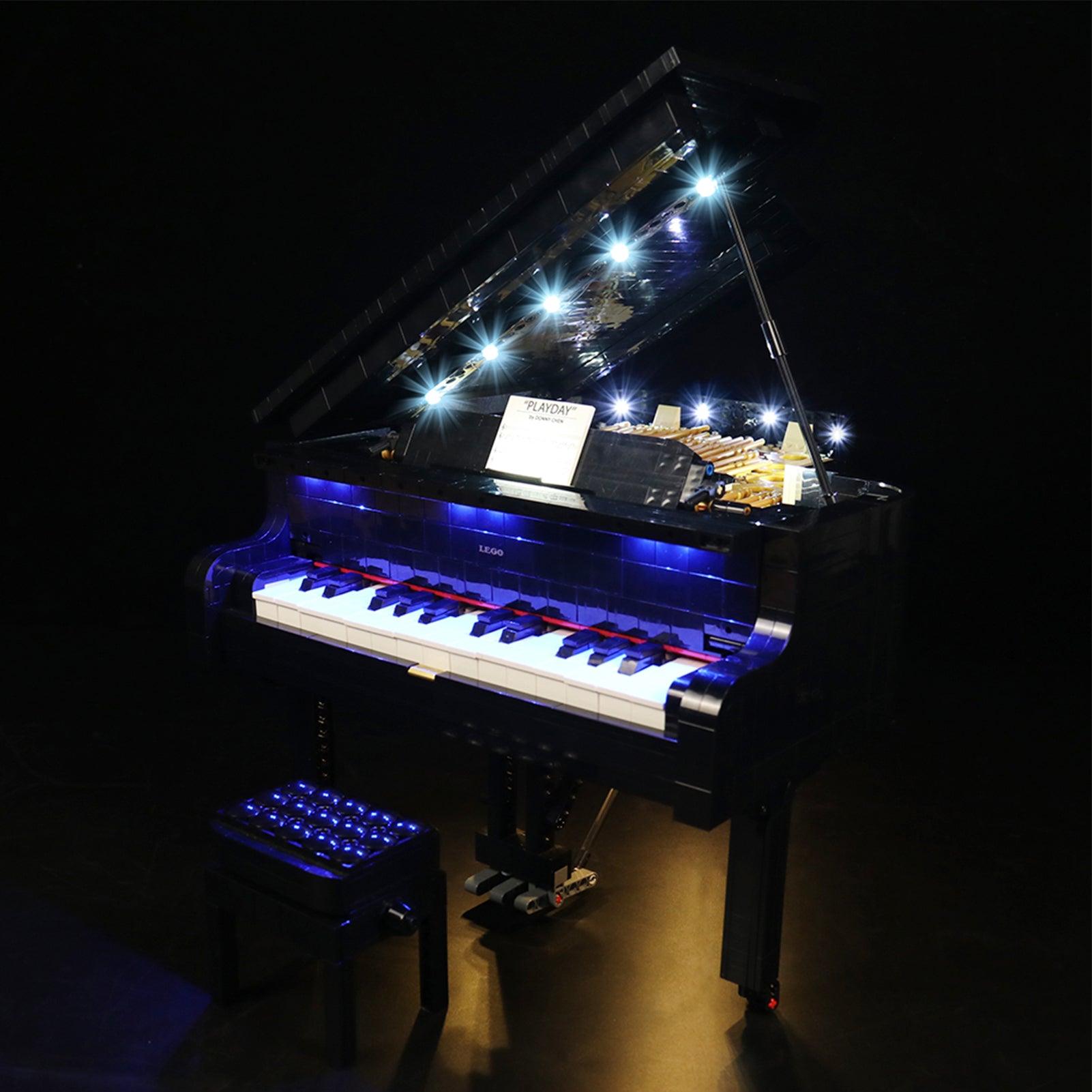 Lego Ideas Grand Piano 21323 Light Kit - LED Lighting Set for Building Blocks | Perfect for Home Decor, Display & Gift Giving