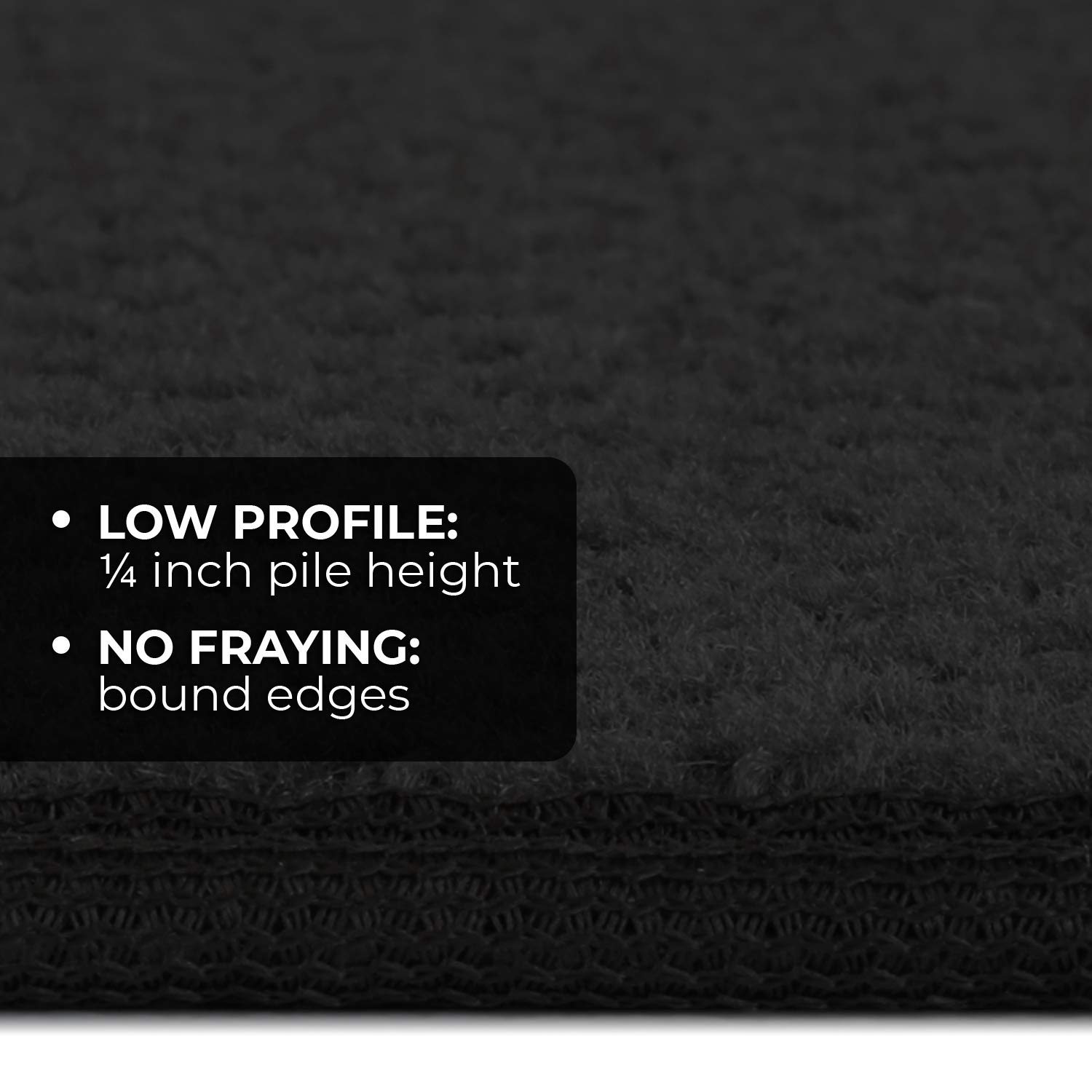 Non-Slip Carpet Runner - 6 Feet x 27 Inches Black - Perfect for Stairs, Hallways & High-Traffic Areas - Skid-Resistant Home Safety Solution