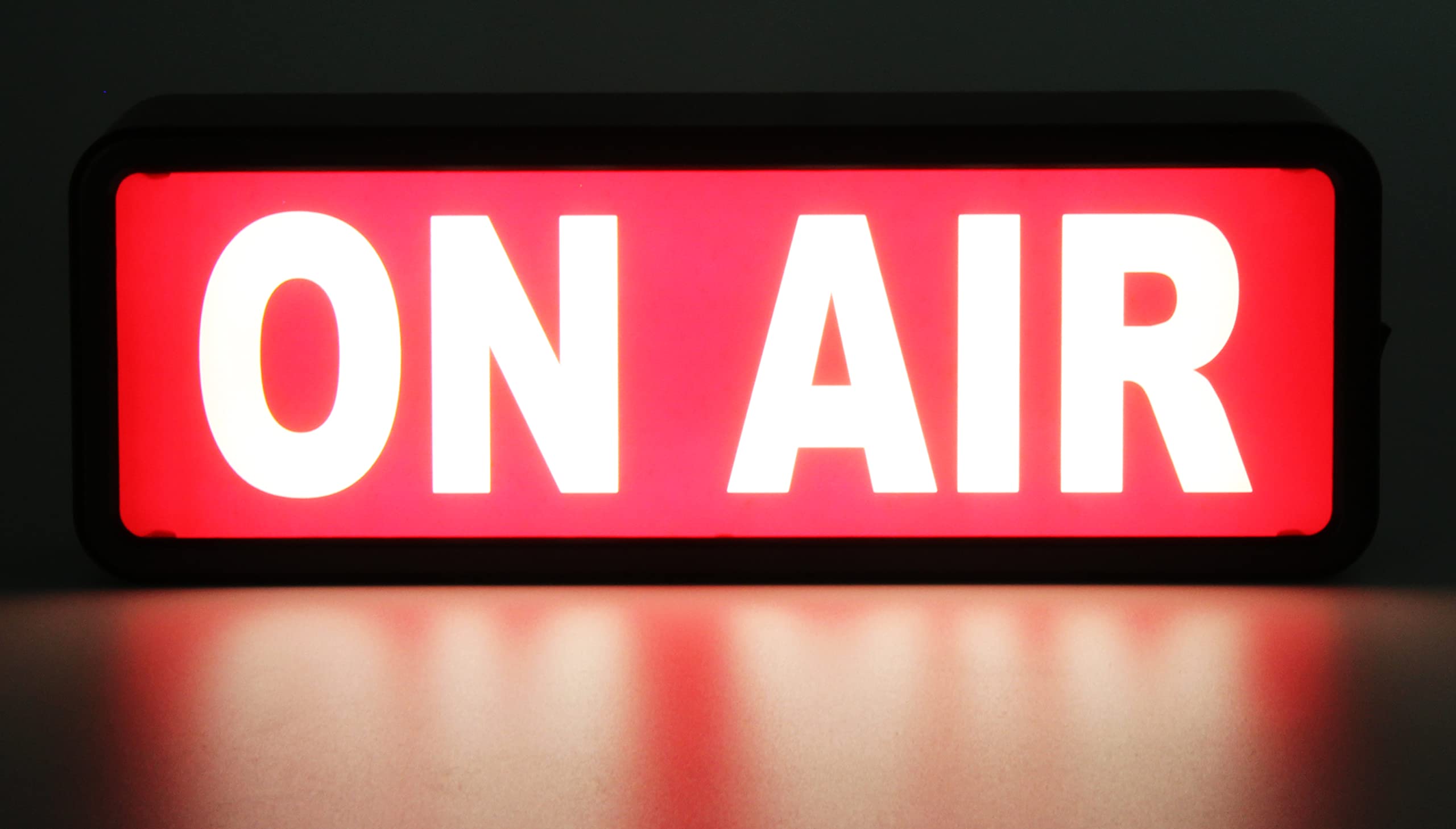 ON AIR LED Light Sign by OKEDEN - Studio Recording Light for Vloggers & YouTube Stars, Wall Decor for Home Office & Streaming Room, USB/Battery Powered with Easy Switch - Perfect for Podcasts, Live Streams & Content Creation