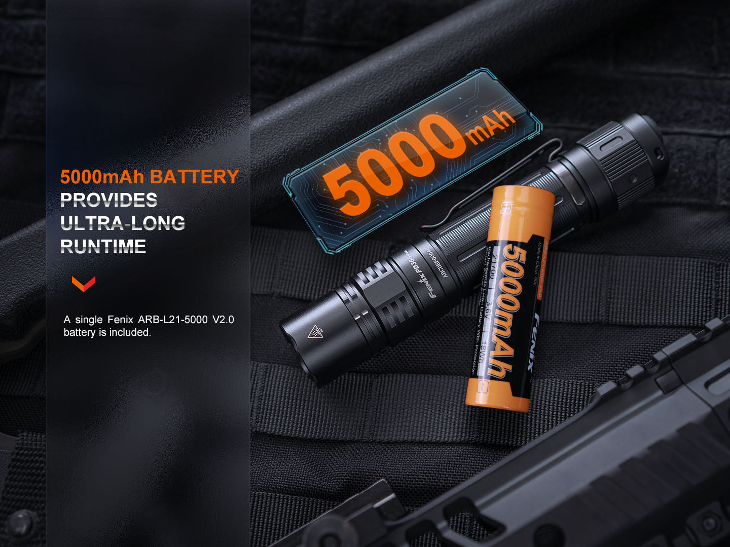 Fenix PD36R Pro 2000 Lumen Rechargeable Tactical Flashlight with USB-C - Free Mini Lite Bundle for Outdoor Camping, Hiking, and Emergency Preparedness