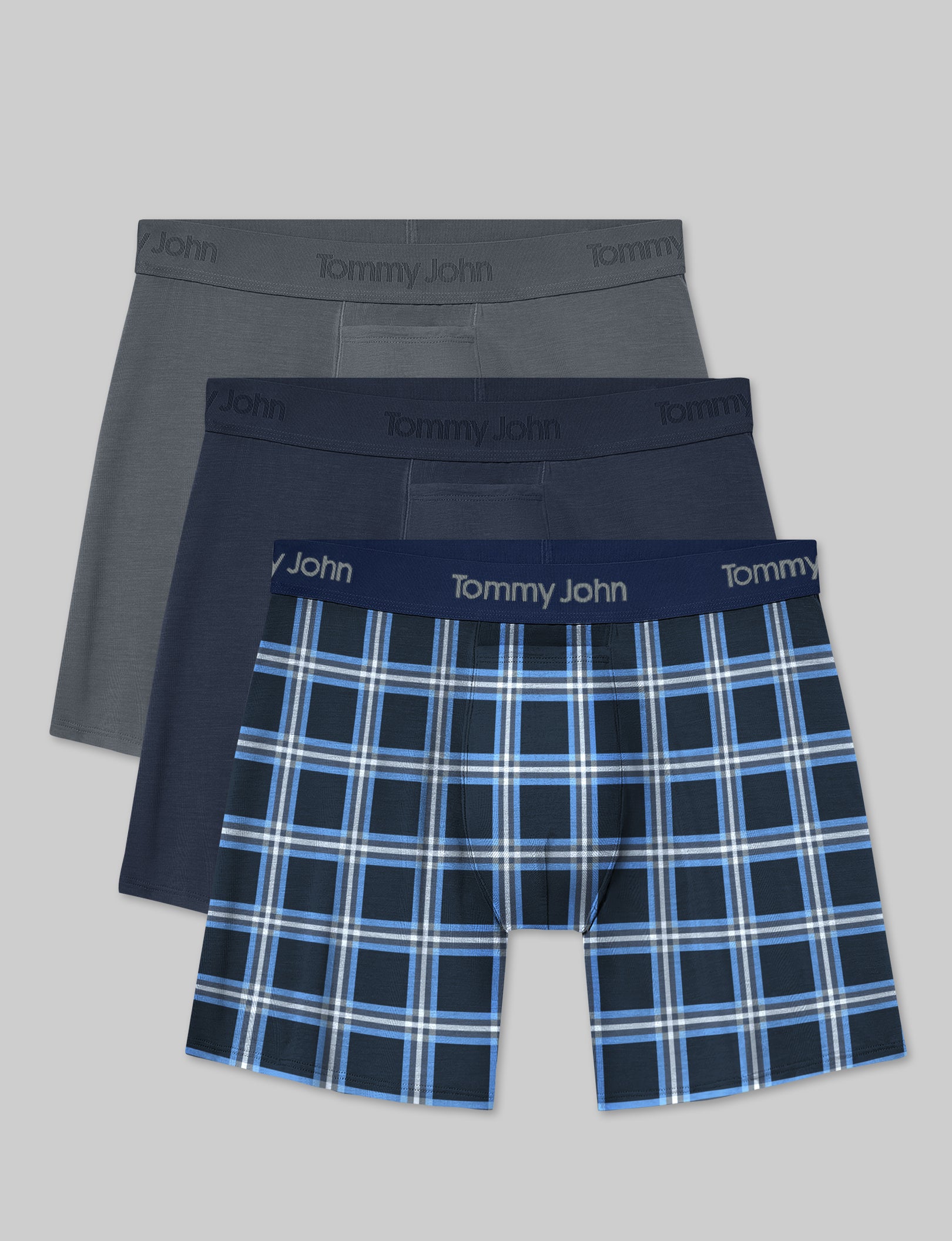 Second Skin Relaxed Fit Boxer Briefs - 6 Pack (3 Pairs) - Ultra Soft Men's Underwear for All-Day Comfort - Perfect for Workout, Lounge & Sleep