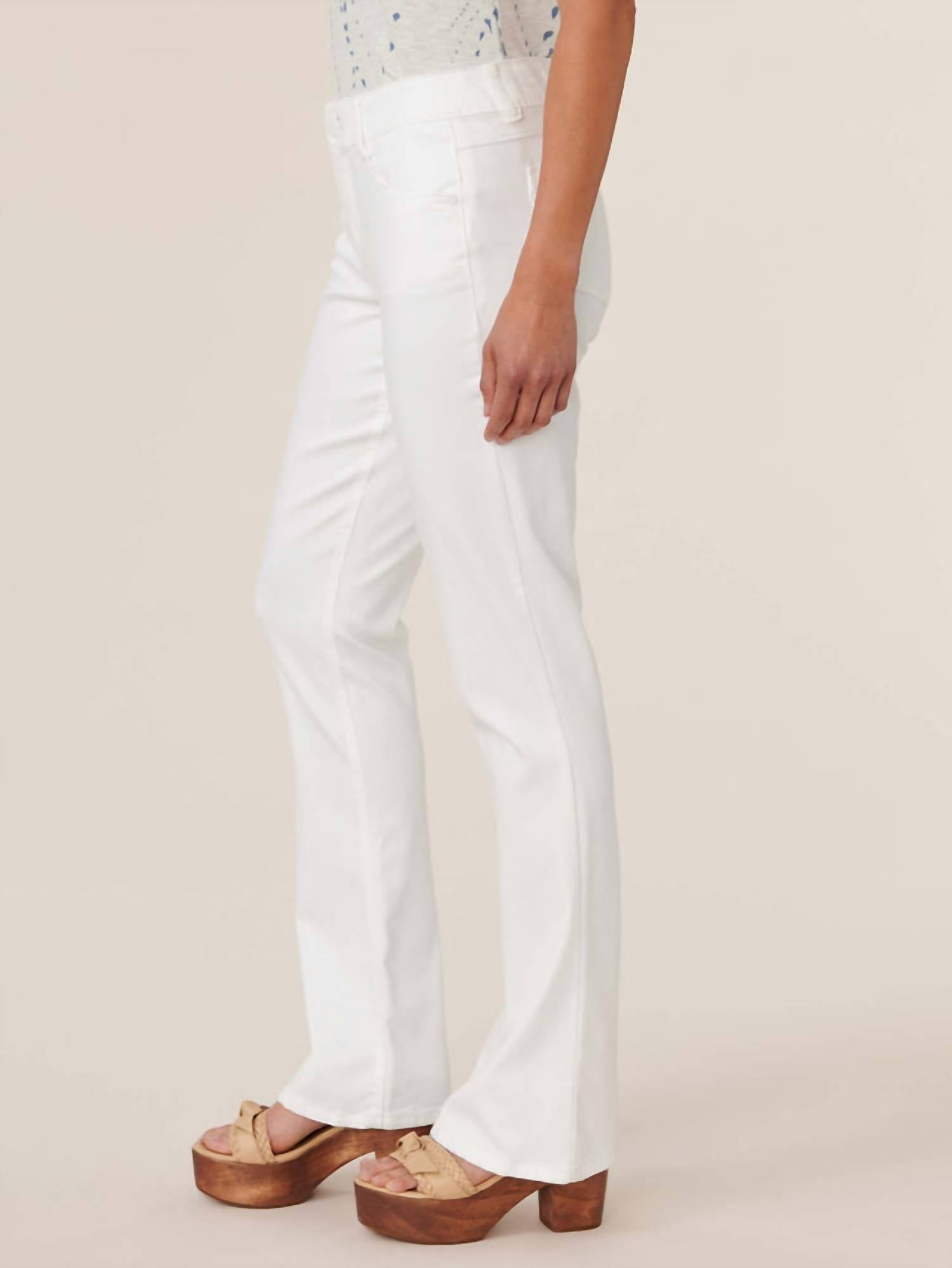 ab Solution Itty Bitty Bootcut Jeans for Women - Classic White Denim Pants | Perfect for Casual Wear, Office Outfits & Weekend Style