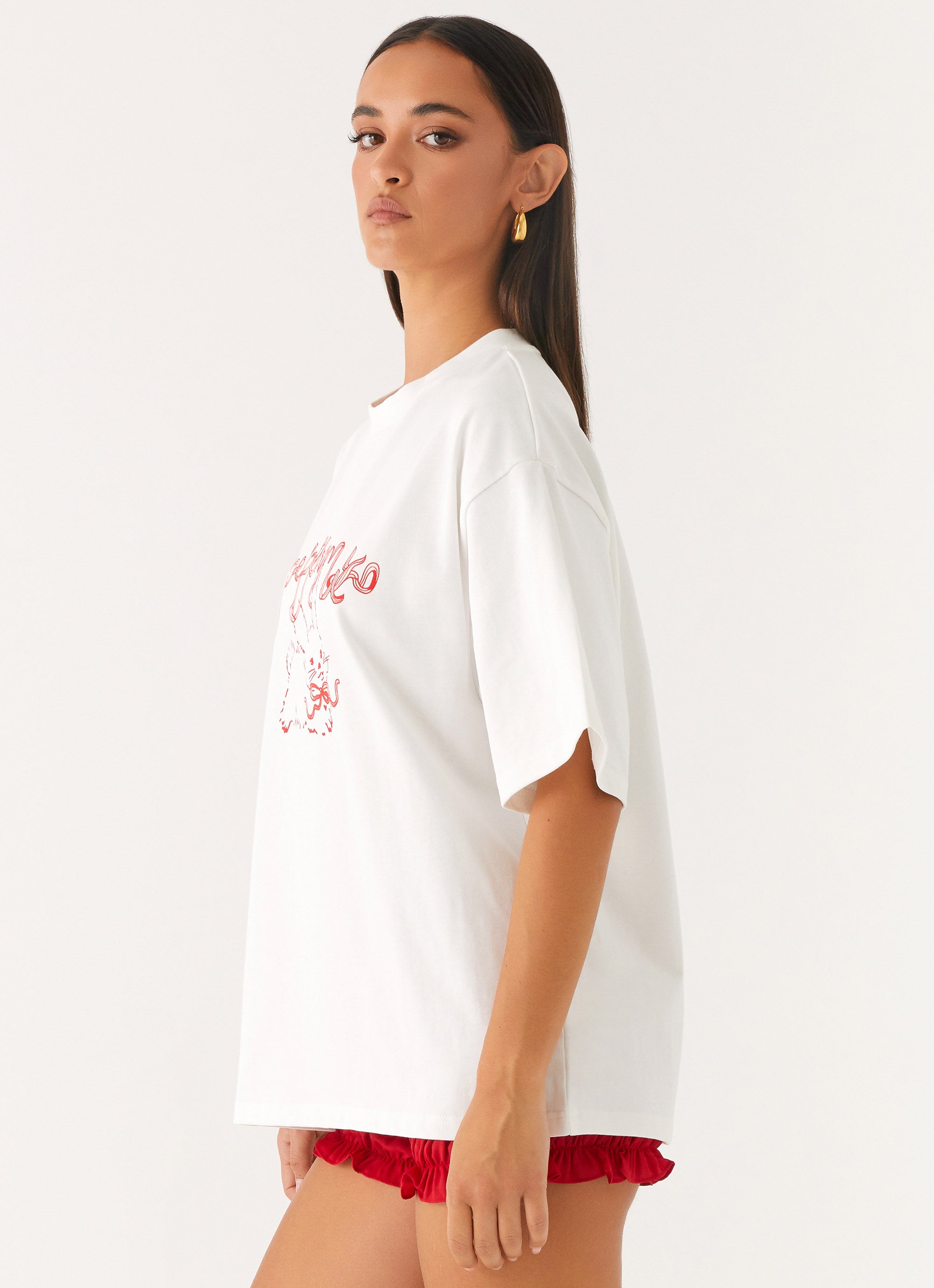 Born To Have Fun Oversized Graphic Tee - Pink Bunny Design | Soft Cotton Unisex T-Shirt for Casual Wear, Street Style & Everyday Outfits