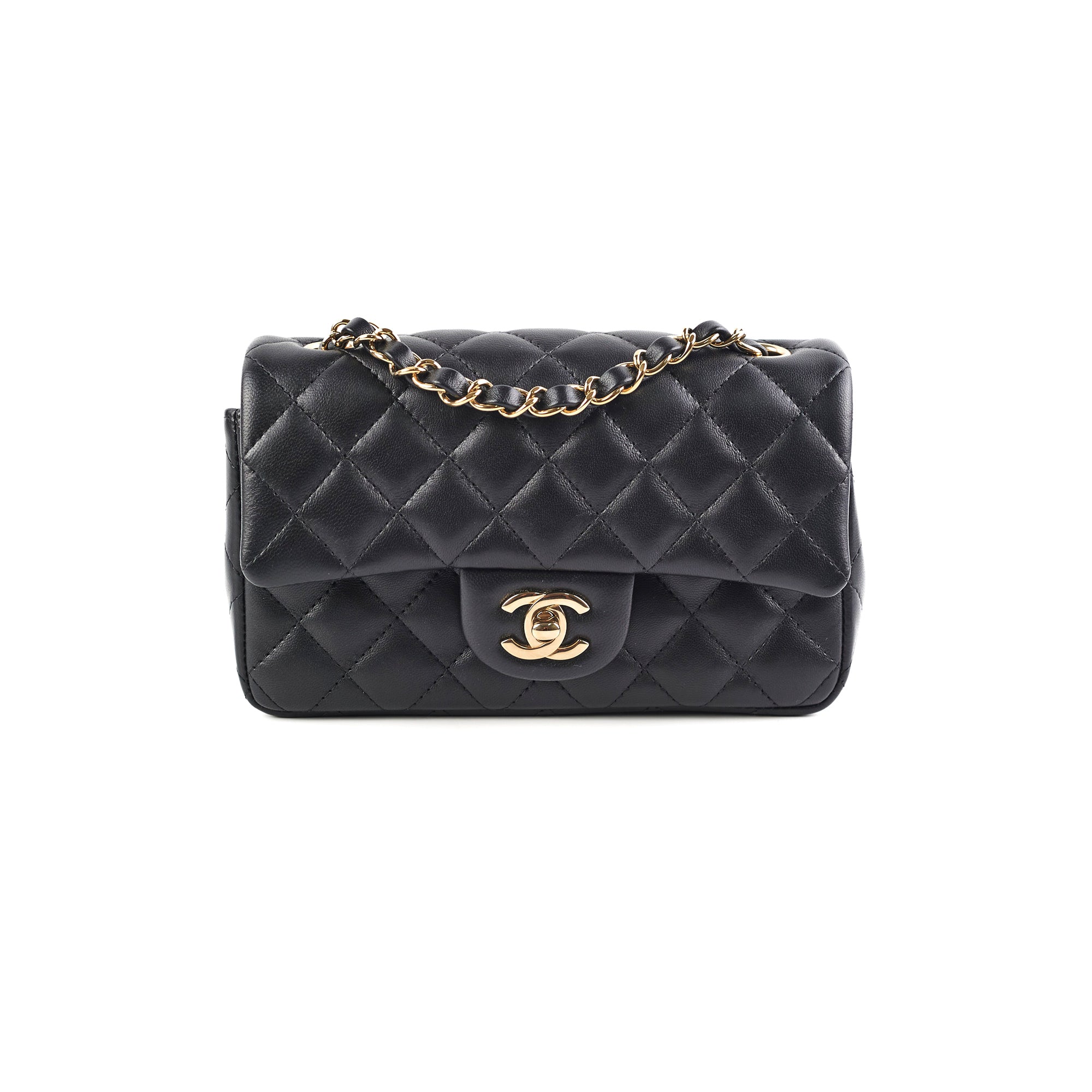 Chanel Mini Rectangular Lambskin Black Crossbody Bag - Luxury Designer Handbag for Women, Perfect for Evening Parties & Special Occasions