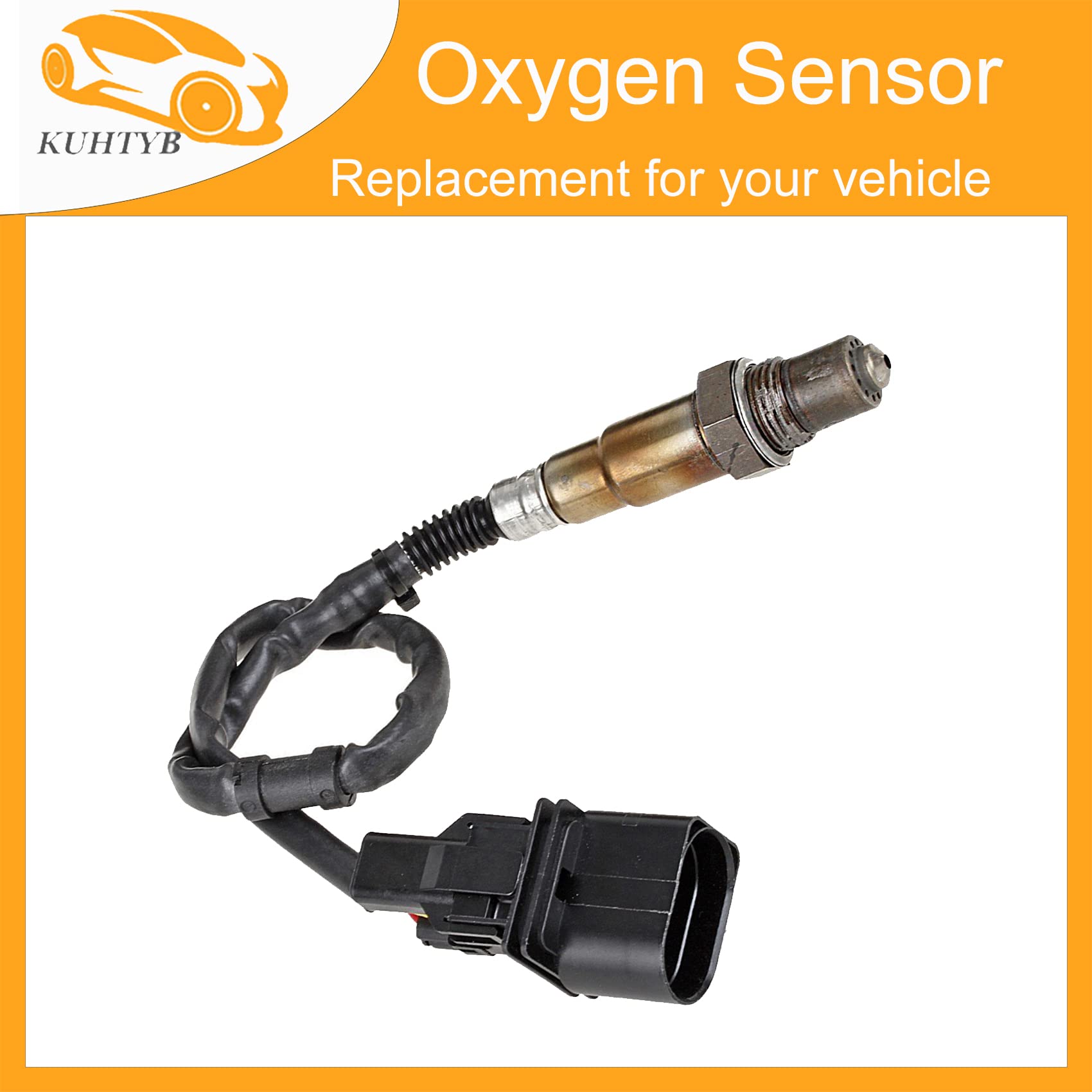 4pcs Oxygen Sensors Set Compatible with Audi A4 A4 Quattro 2004-2002 3L V6 - Upstream & Downstream O2 Sensors (234-5028, 234-4874) - Perfect for Engine Performance & Emission Control