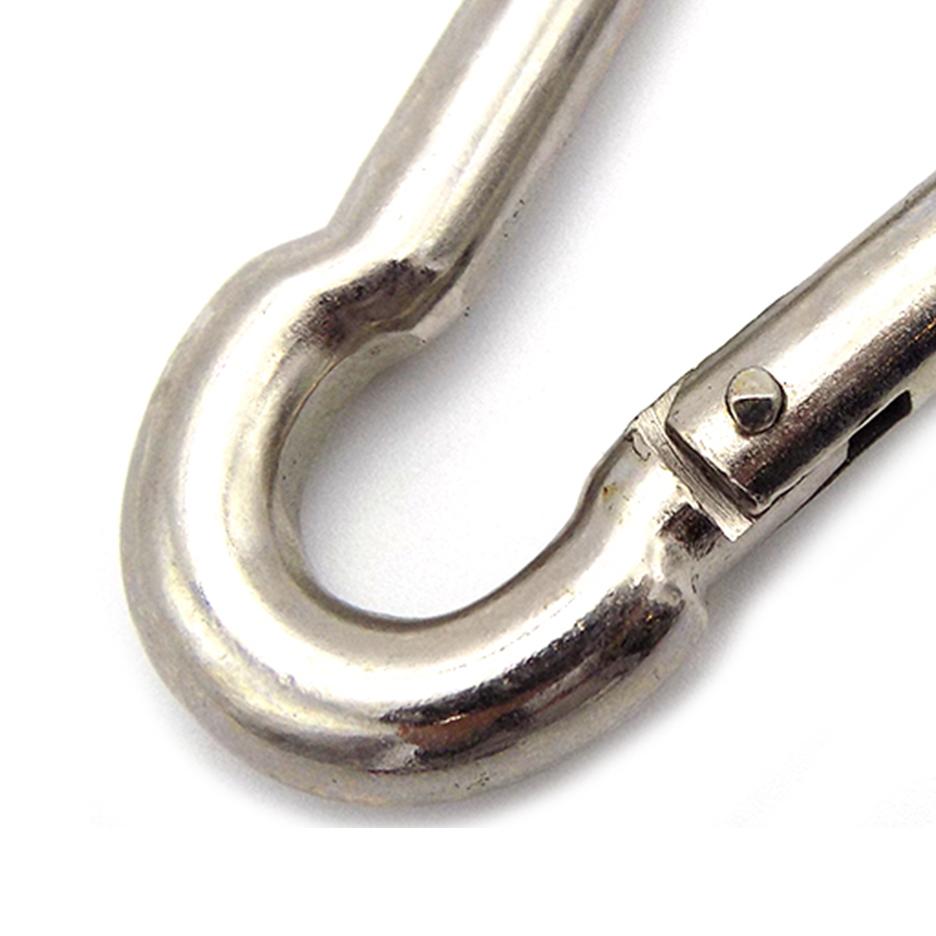 Al Fresco Snap Hook M8 - Heavy Duty Stainless Steel Carabiner Clip for Outdoor Gear, Camping, Hiking, Backpacks, and Keychains - Perfect for Adventure Enthusiasts