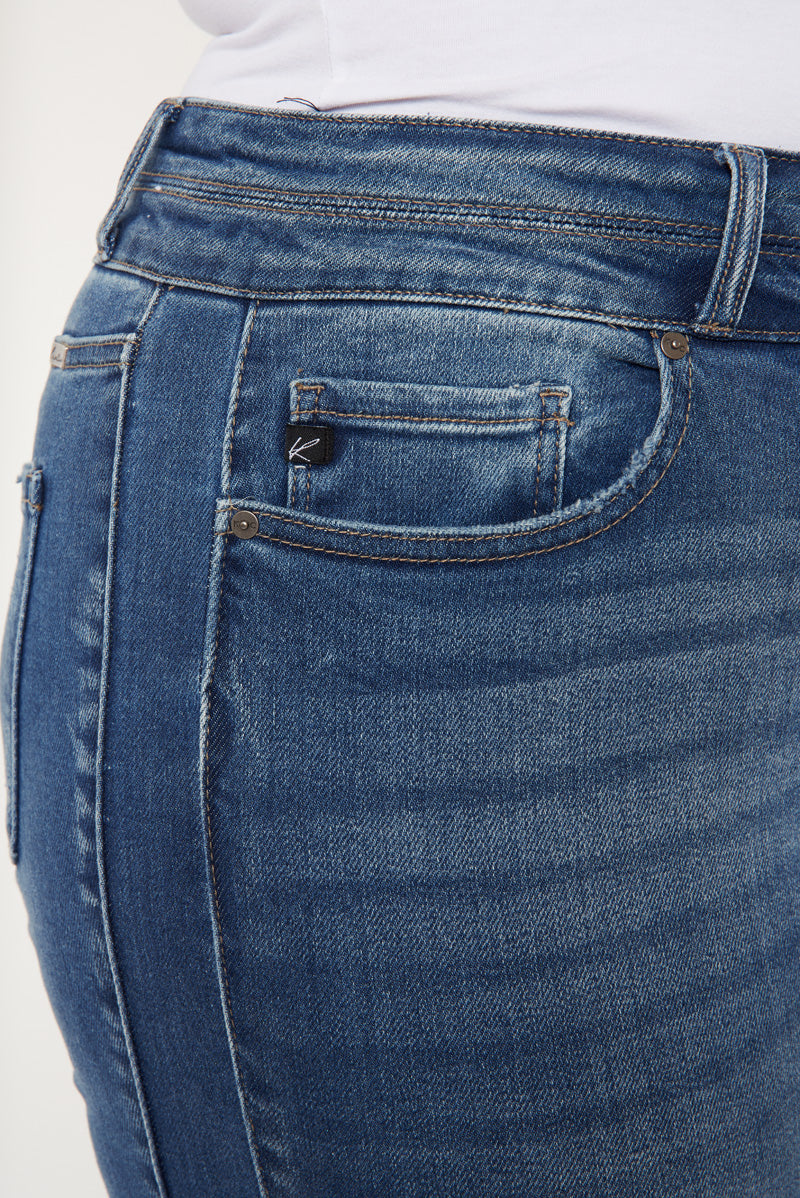 Marcy High Rise Bootcut Jeans for Women - Plus Size Stretch Denim Pants, Comfortable & Flattering Fit - Perfect for Casual Wear, Office & Night Out